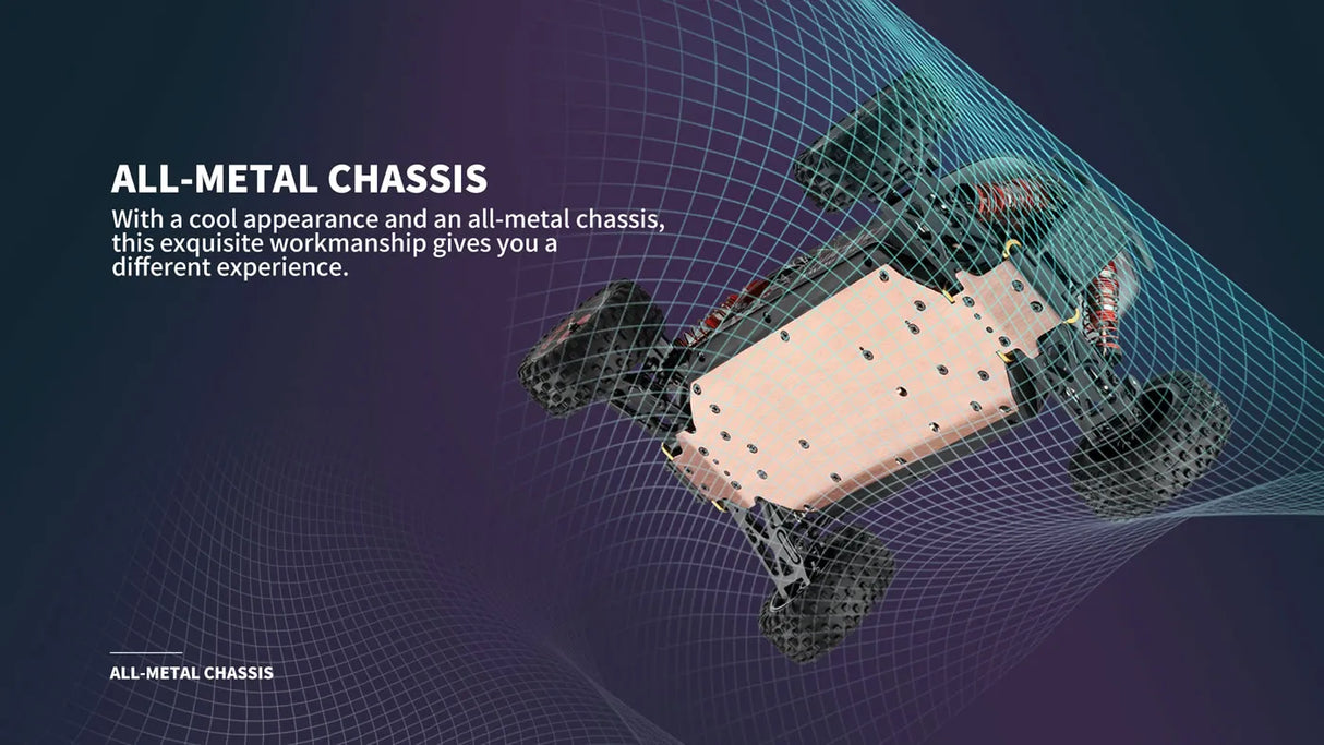 WLtoys -WL Off-Road Remote RC Racing Car 124016 V8 V2 1/12 4WD High Speed Brushless Motor.