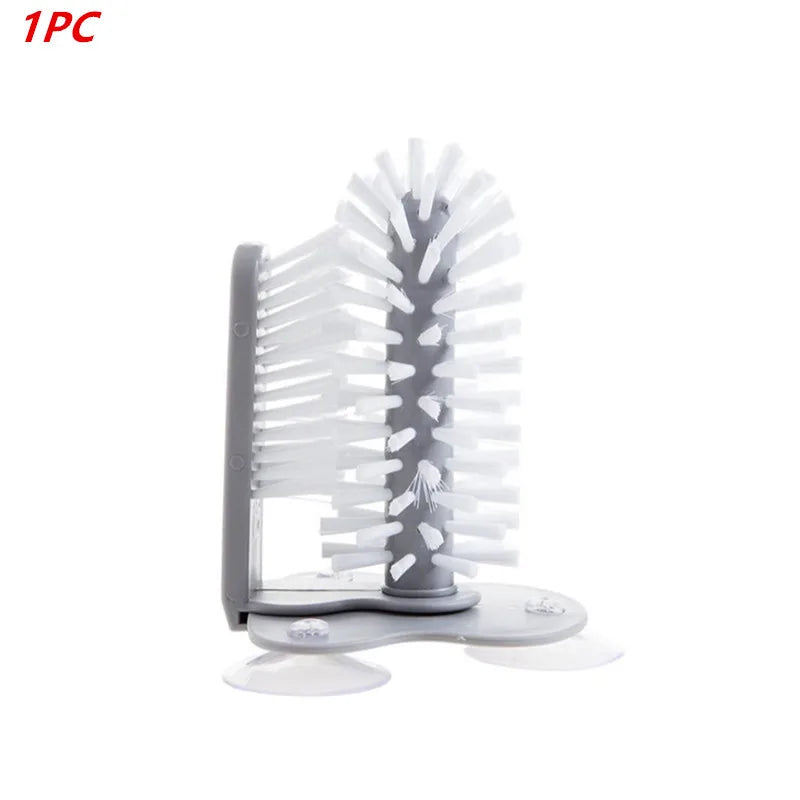 Detachable Suction Rotating Bottle Brush Cleaner