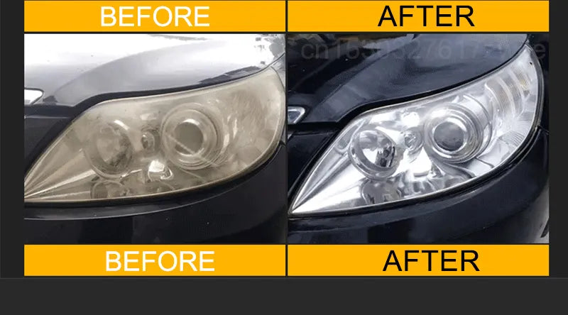 Car Headlight Renewal Polish.