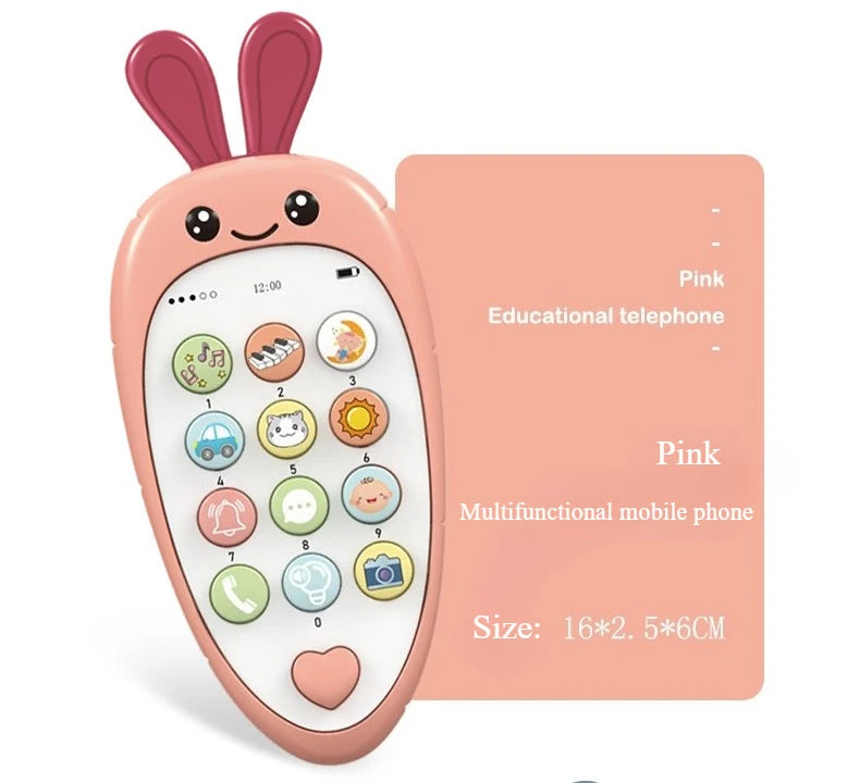 Children's Soft Plastic Music And Light Simulation Mobile Phone