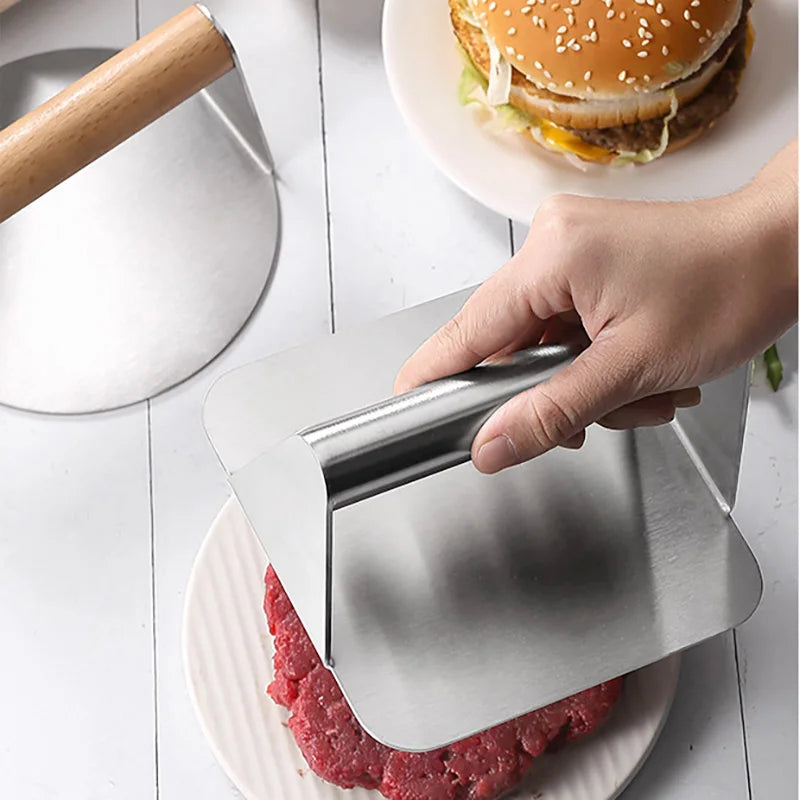 Stainless Steel Non-Stick Hamburger Press