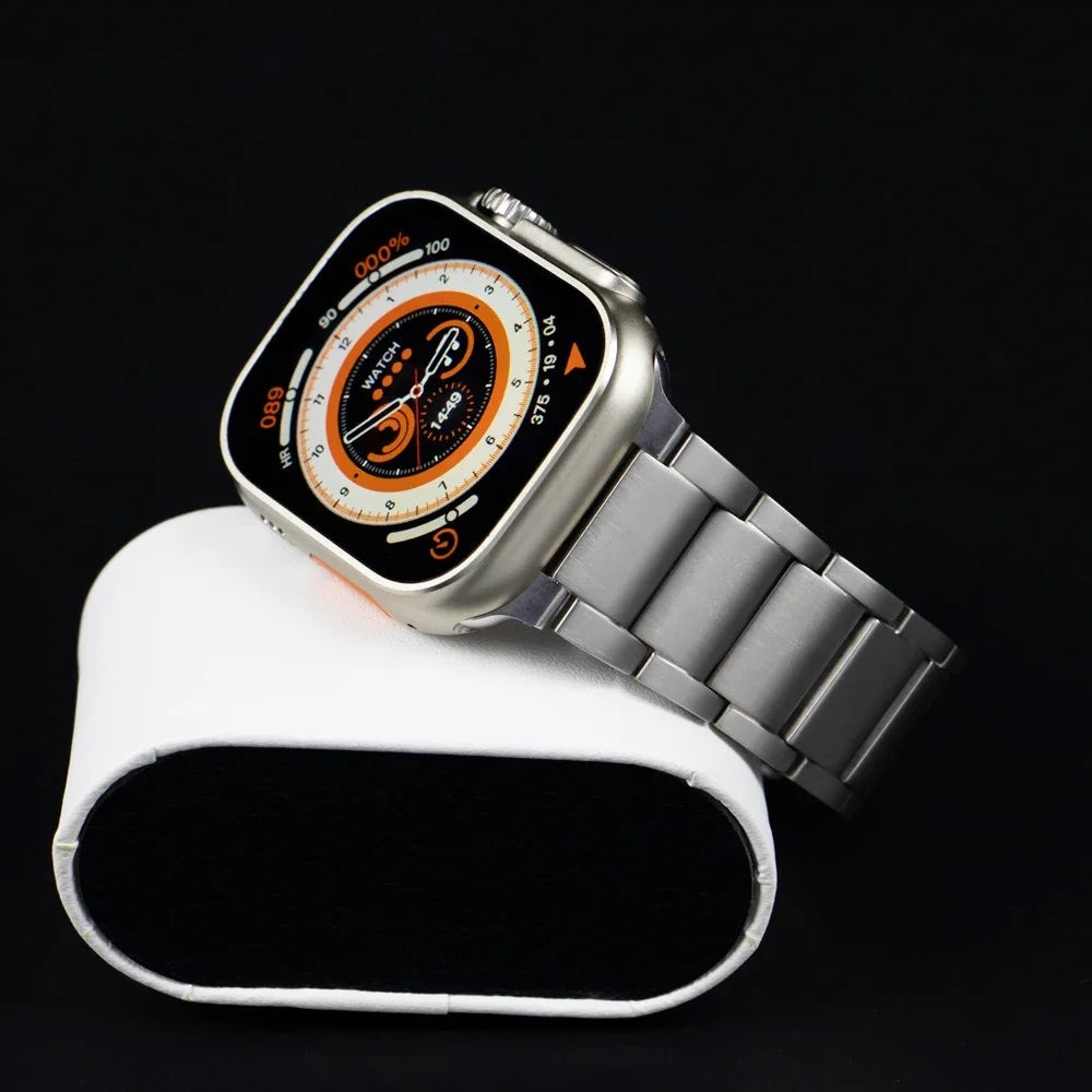 Titanium Metal Strap for Apple Watch Ultra 2 49mm 46mm 45mm 44mm 42mm Series 10 9 8 7 6 SE 5 4
