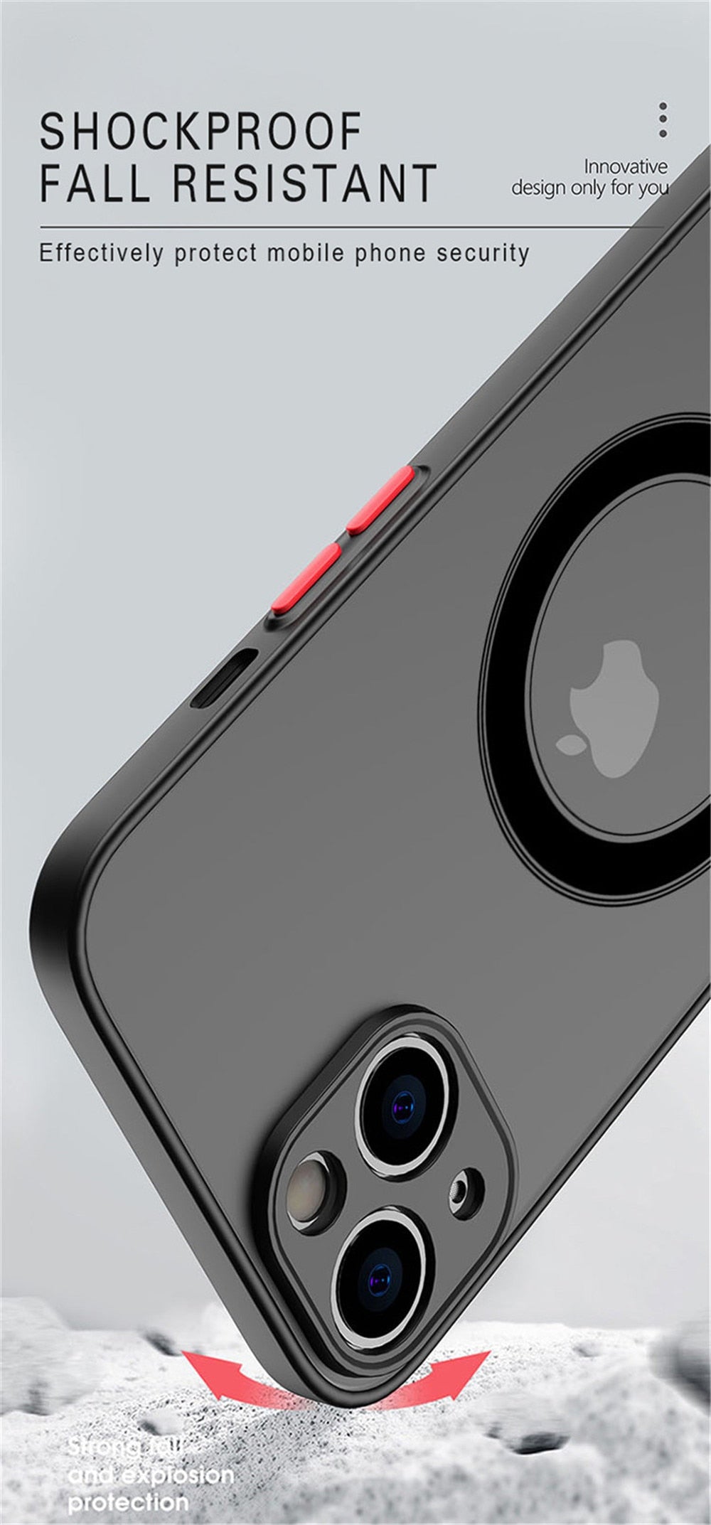 Luxury Magnetic For Magsafe Wireless Charge Phone Case For iPhone 13 14 12 11 Pro Max Mini X XR XS 14Plus Shockproof Armor Cover