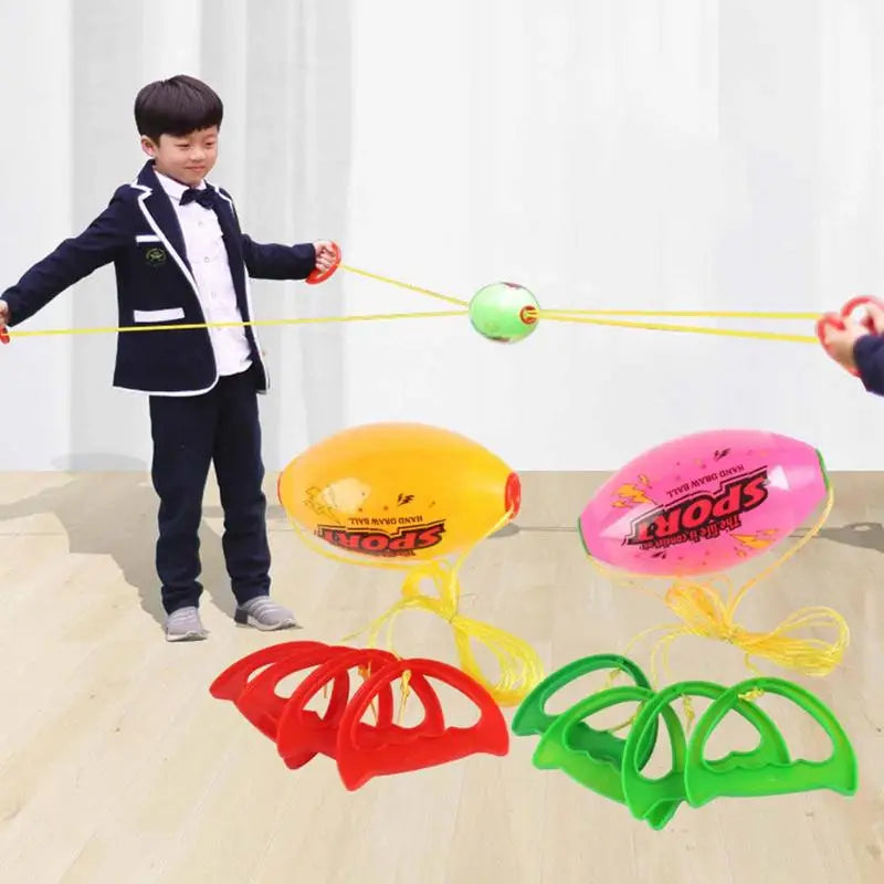 Children's Hand Pulled Elasticity Shuttle Ball For Arm Strength