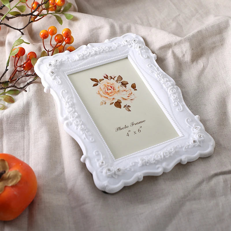 1PC White Rose Photo Frame