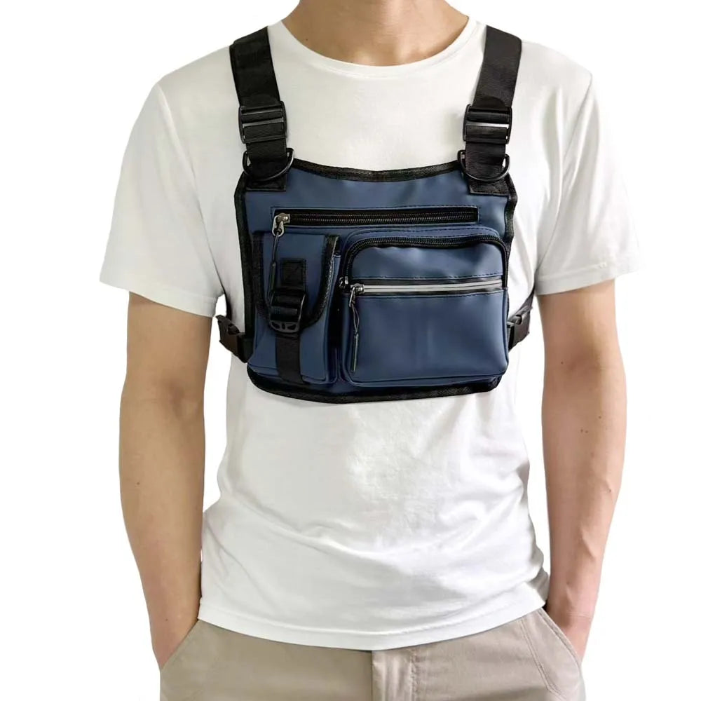 Men's Workwear functional vest chest bag