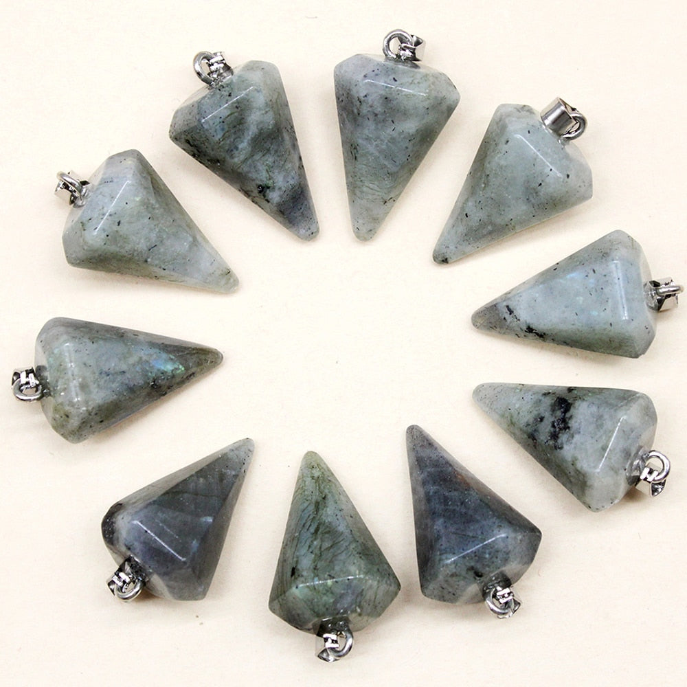 Reiki Natural Stone To Make Beautiful Pendants.