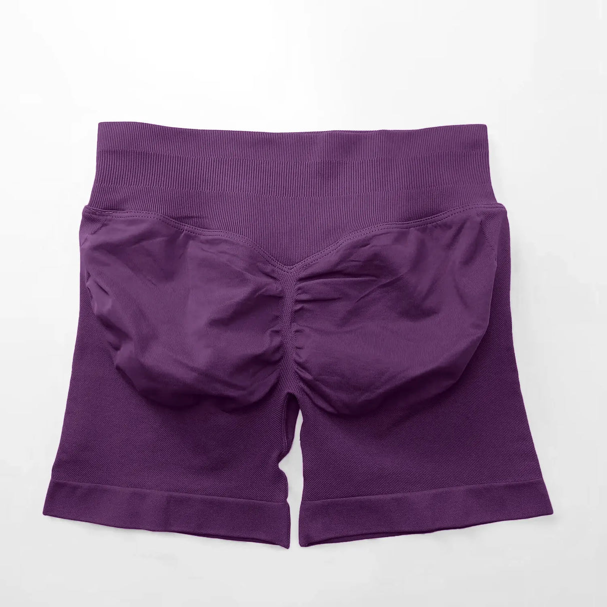 NCLAGEN 4.5" Women's Low Ribbed Band Scrunch Butt Seamless Impact Shorts