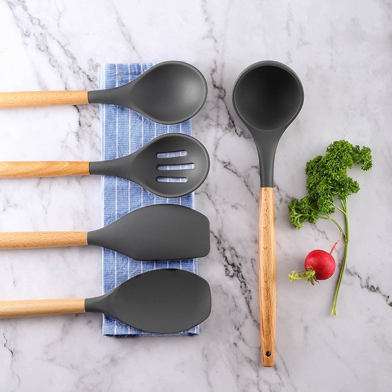 1PC Silicone Grey Cooking Tools.