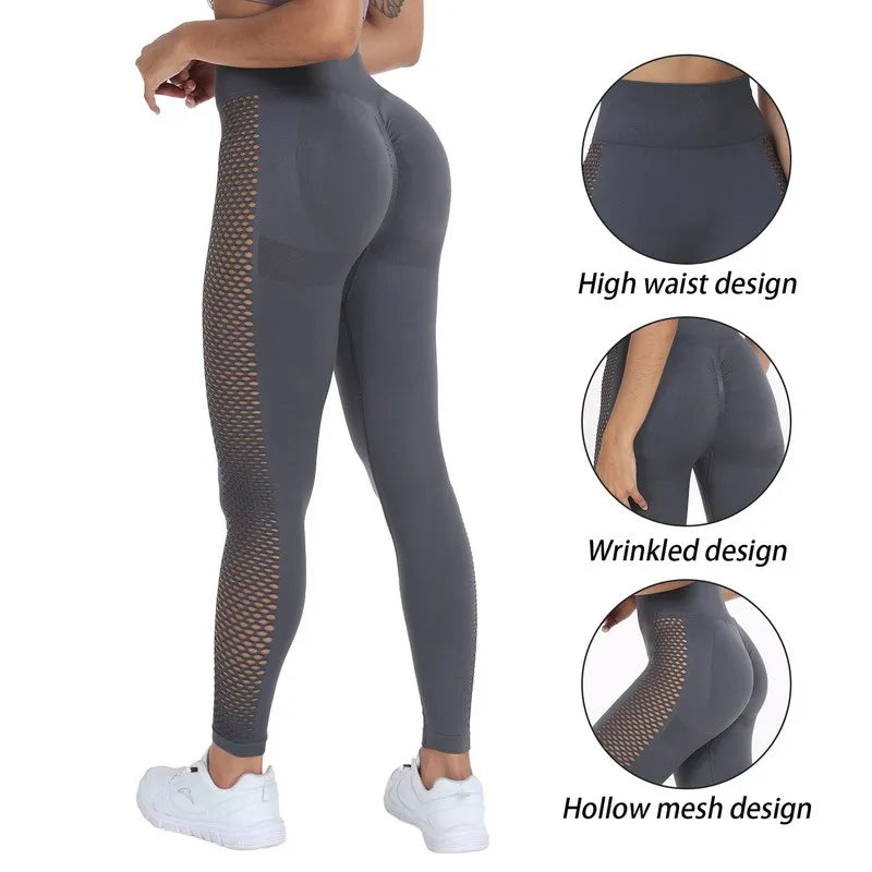 Womens High Waist Seamless Leggings