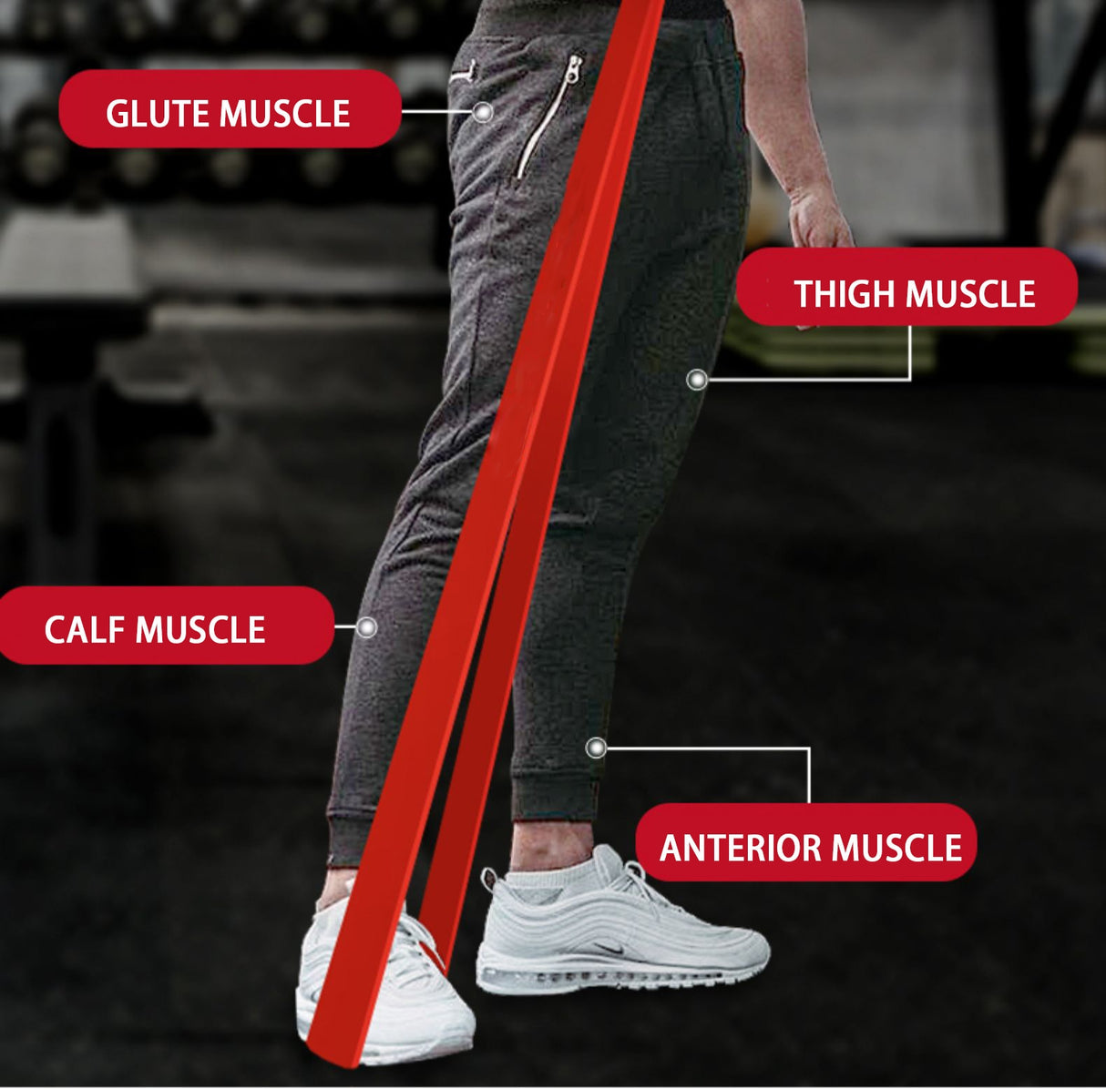 208cm Thick Stretch Resistance Elastic Pull Sports Expander.