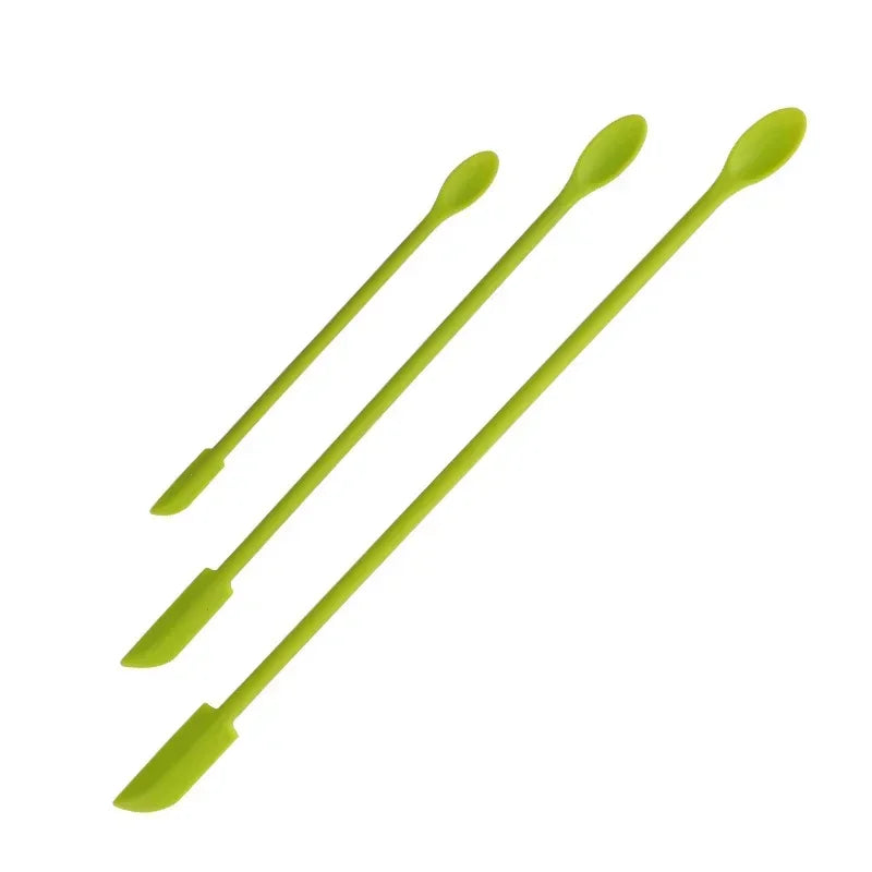 3-Piece Cosmetic Silicone Bottle Mini Scraper
