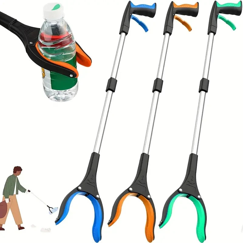 1pc 32" Folding Wide Claw Garbage Picker Tool