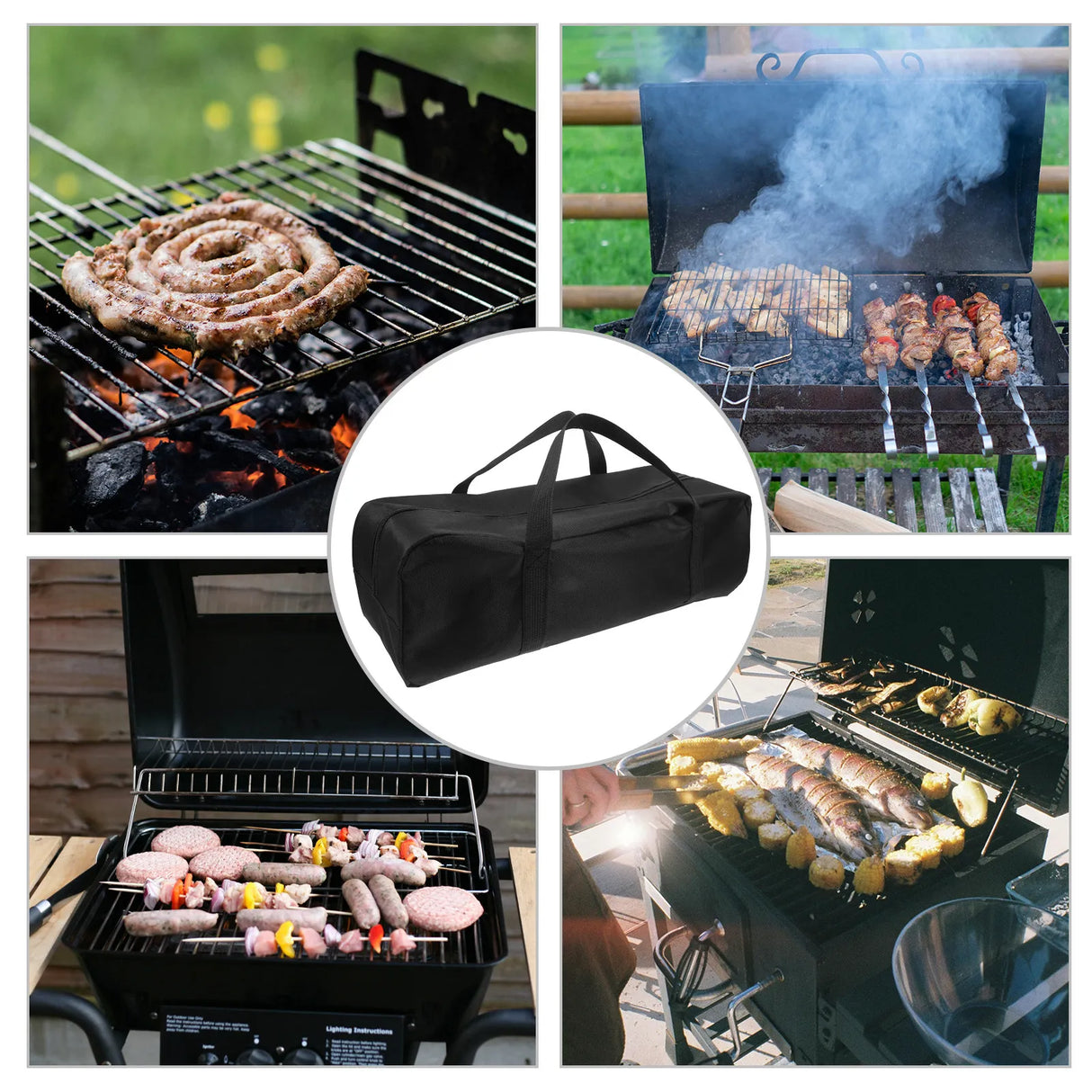 Oxford Heavy Duty Cloth BBQ Utensil Storage Bag