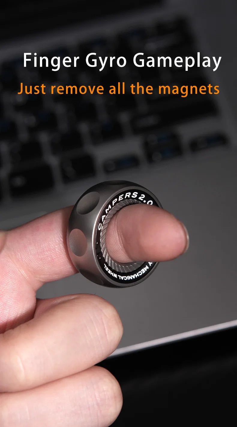 Stainless Steel Office Desk EDC Magnetic Ring For Anti Stress