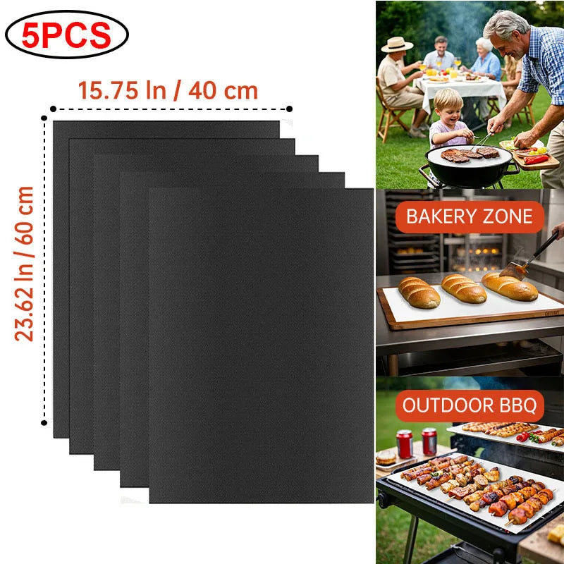 Reusable Non-stick Heat Resistant Baking/Grilling Mats