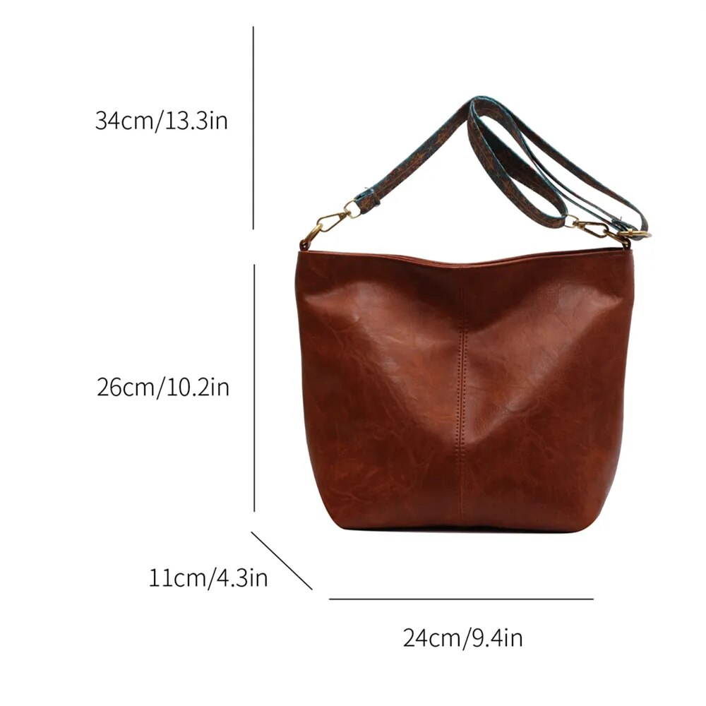 MOODS Soft PU Leather Designer Luxury Shoulder Bag.