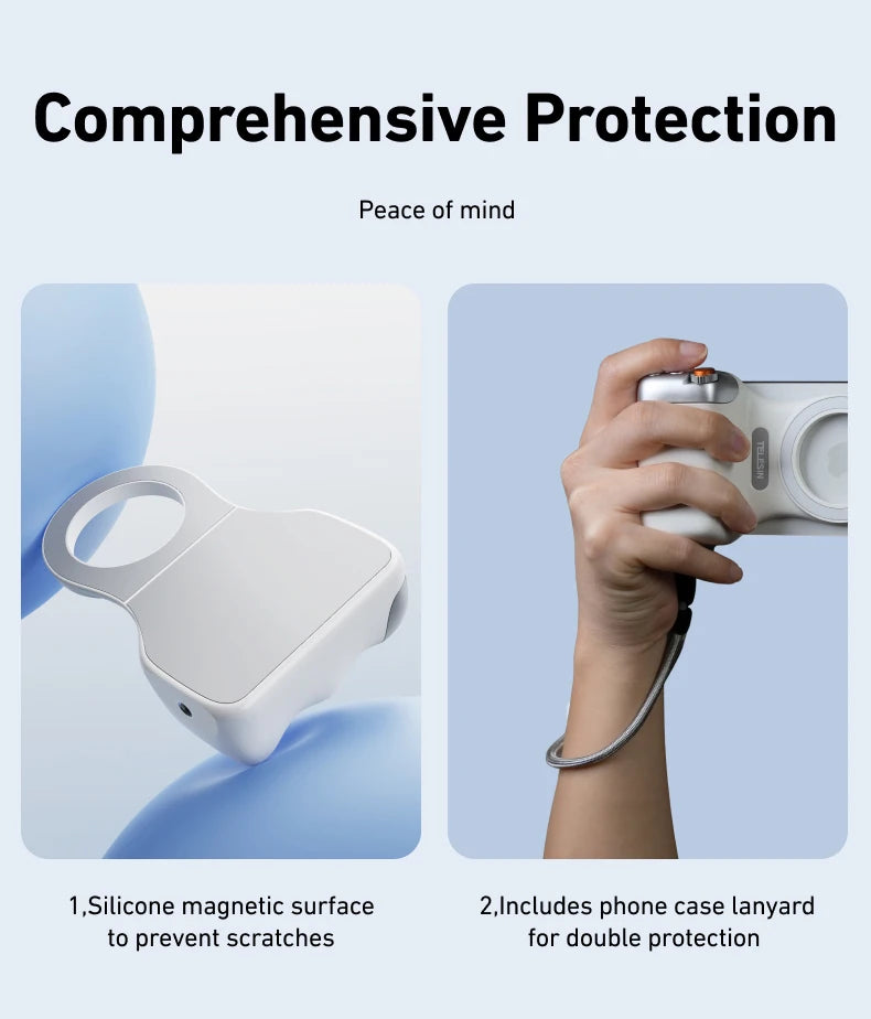 TELESIN Magnetic Phone Camera Holder With Remote Control For iPhone And Samsung