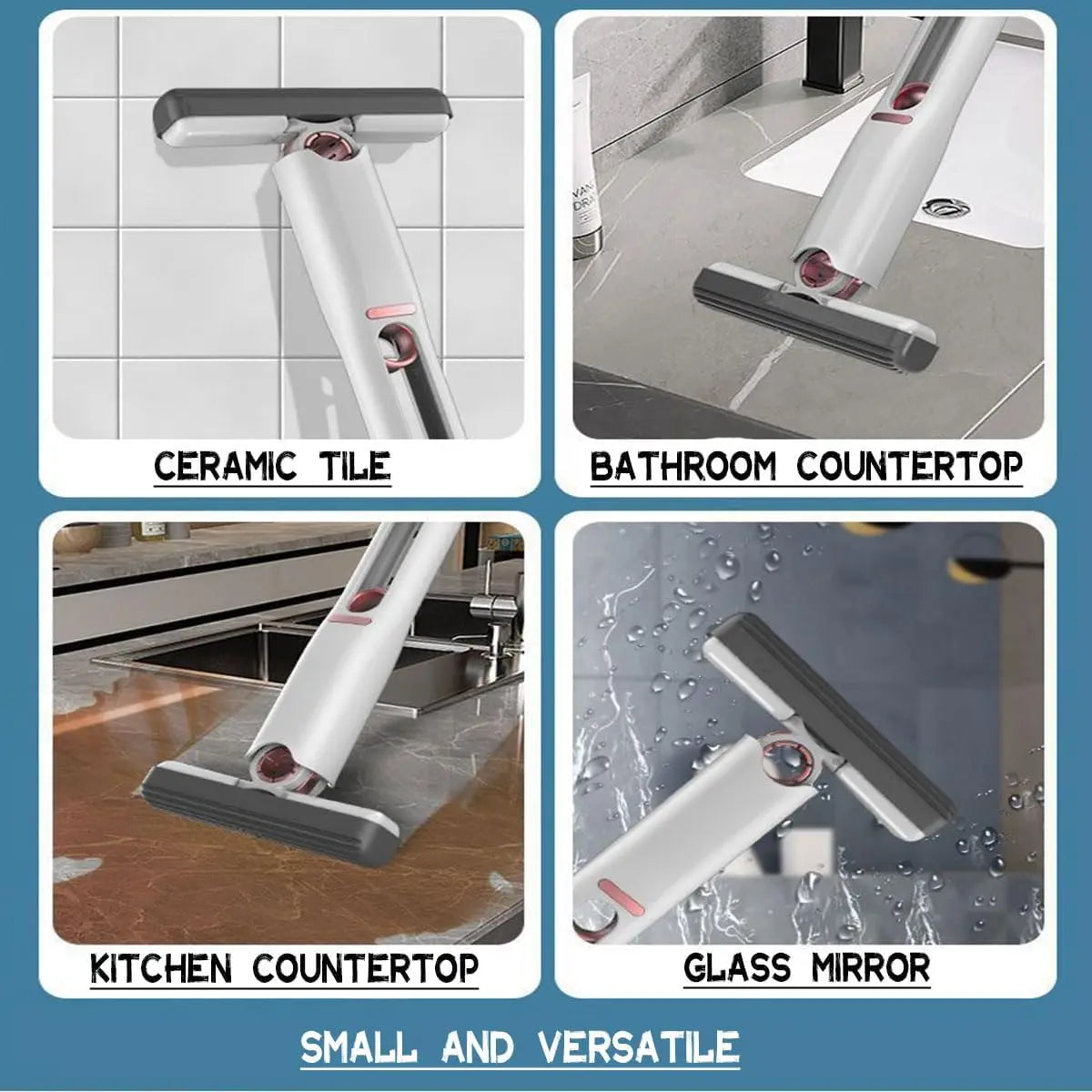 Absorbent Sponge Mop with Replaceable Sponge