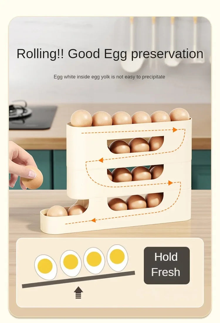 4 Layer Automatic Slide Egg Storage Box