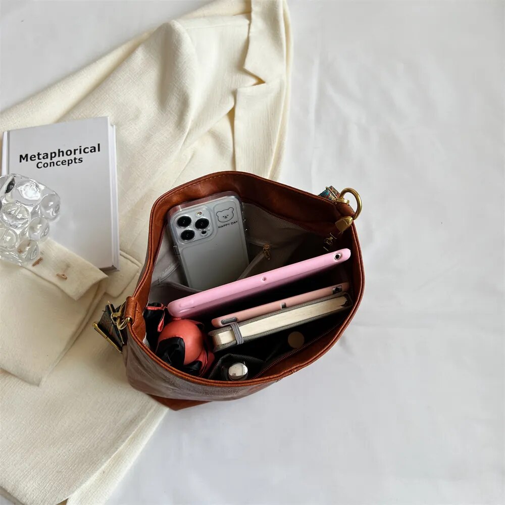 MOODS Soft PU Leather Designer Luxury Shoulder Bag.