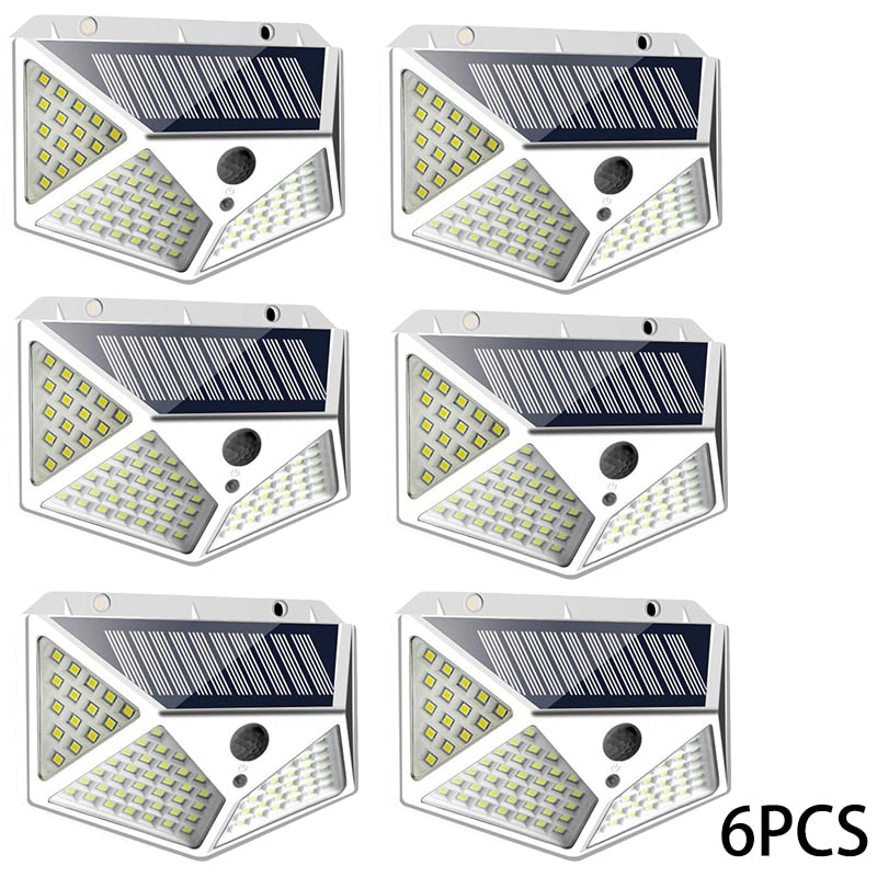 Waterproof 100 LED 2/4/8/10PCS Outdoor Solar Light, with motion sensors for garden and back yards.