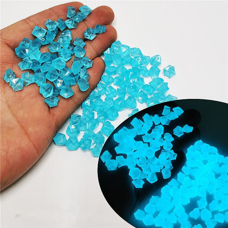 500 Or 1000Pcs Glow In The Dark Garden Pebbles. Crystal Rocks To Use in Your Fish Tank Or A Decorative Bowl.