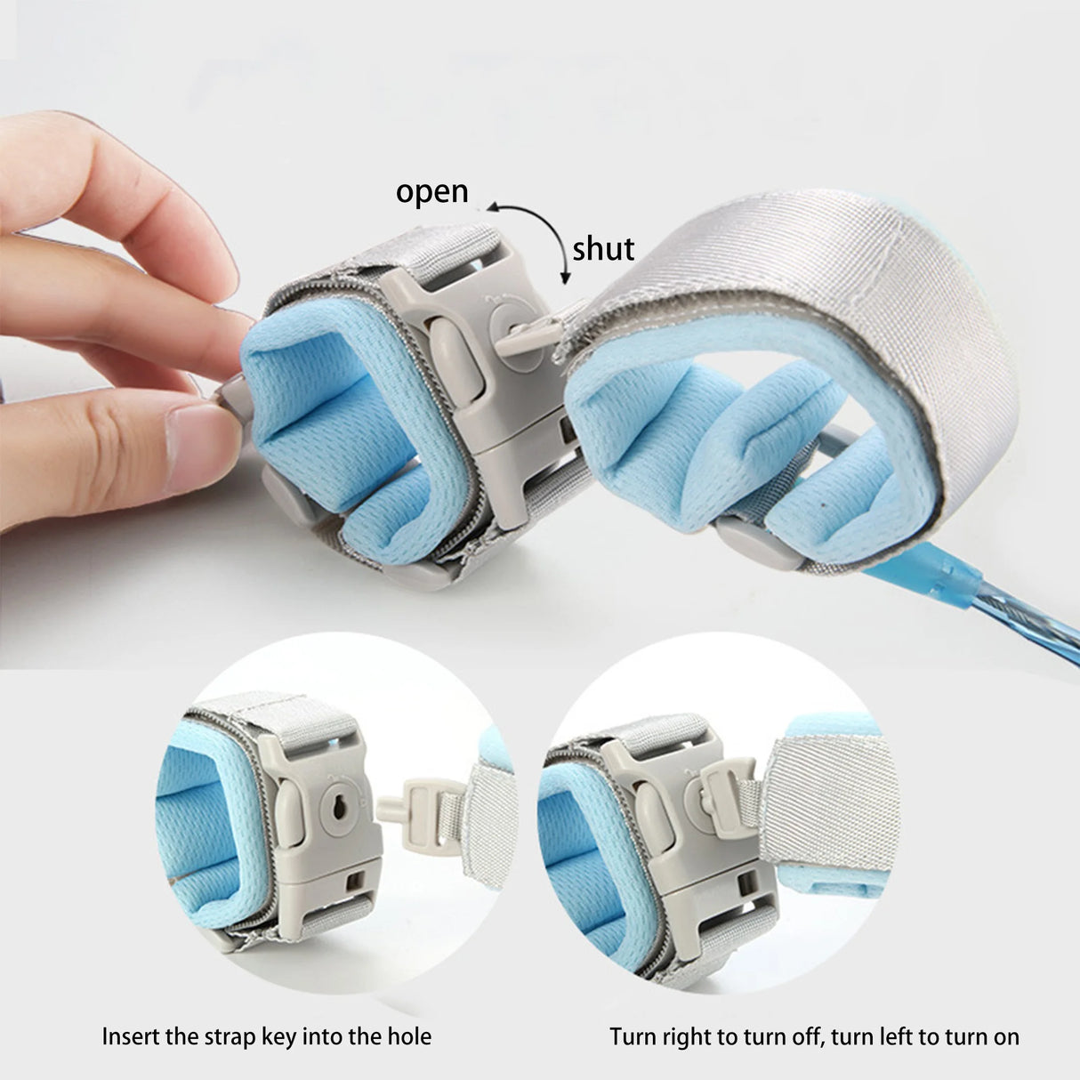 2 In 1 Toddler Reflective Wrist Link Walking Harness