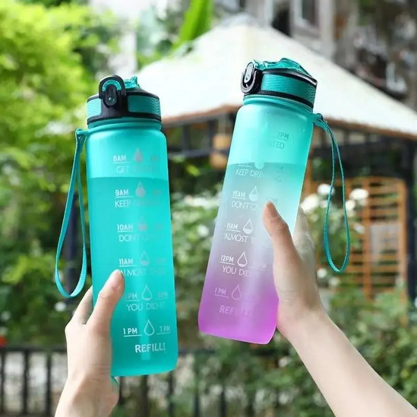 1L BPA Free Reusable Thermal Plastic Drinking Bottle