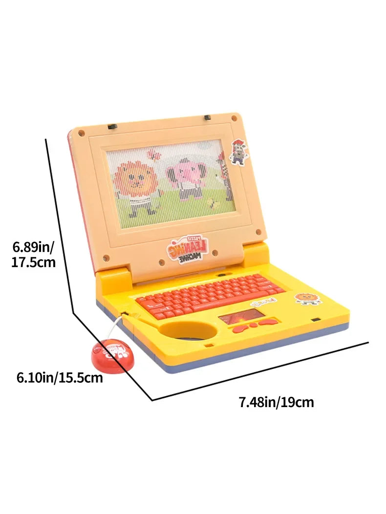 Toddler Fake Laptop with Light Music Mouse