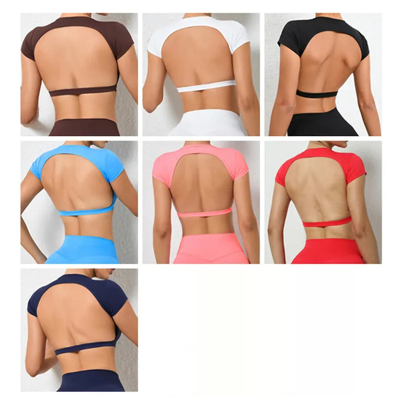 Hearuisavy Sports Backless, Breathable Yoga Shirt