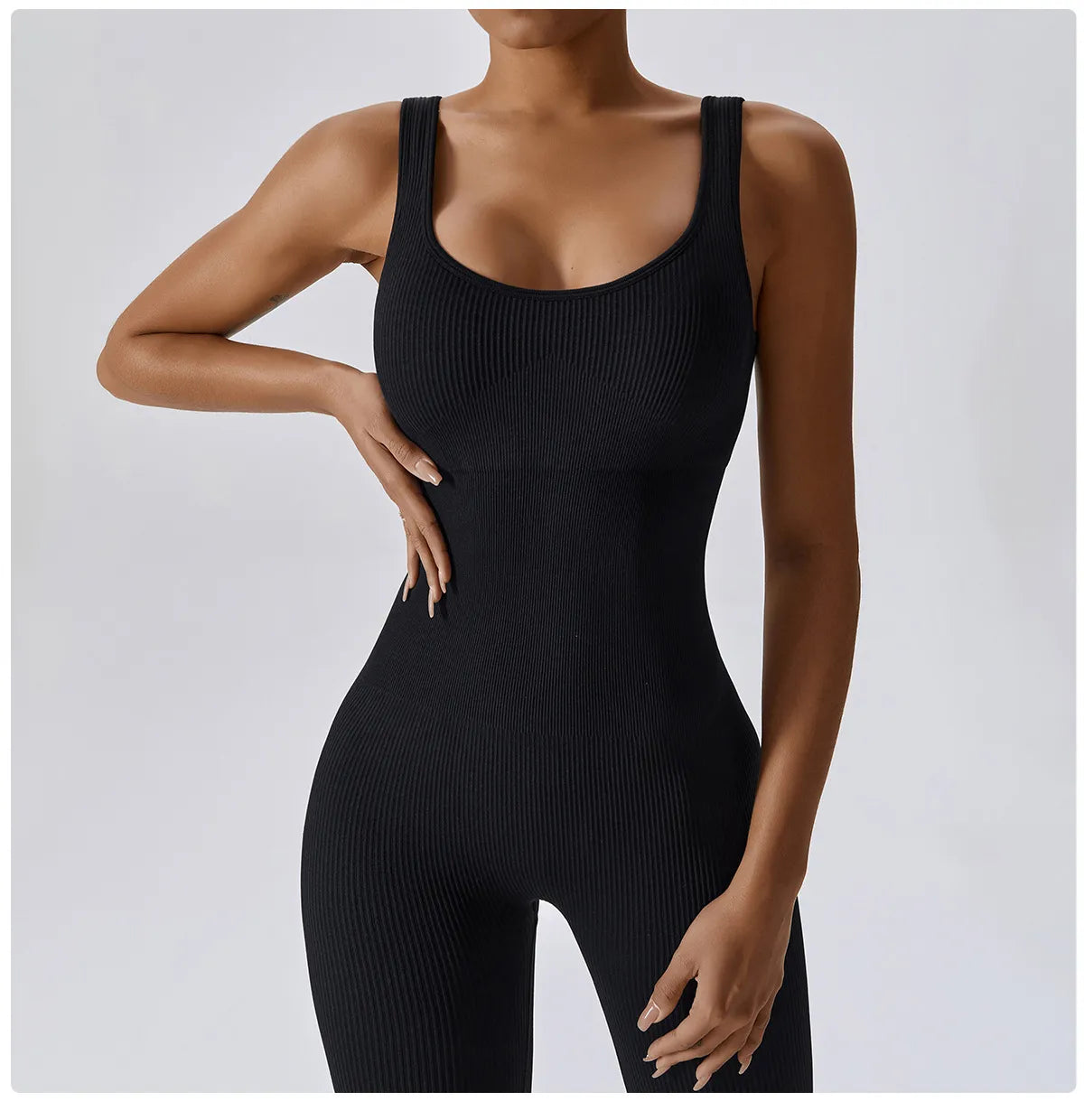 Women's Yoga One Piece Workout Bodysuit With Push up Bra