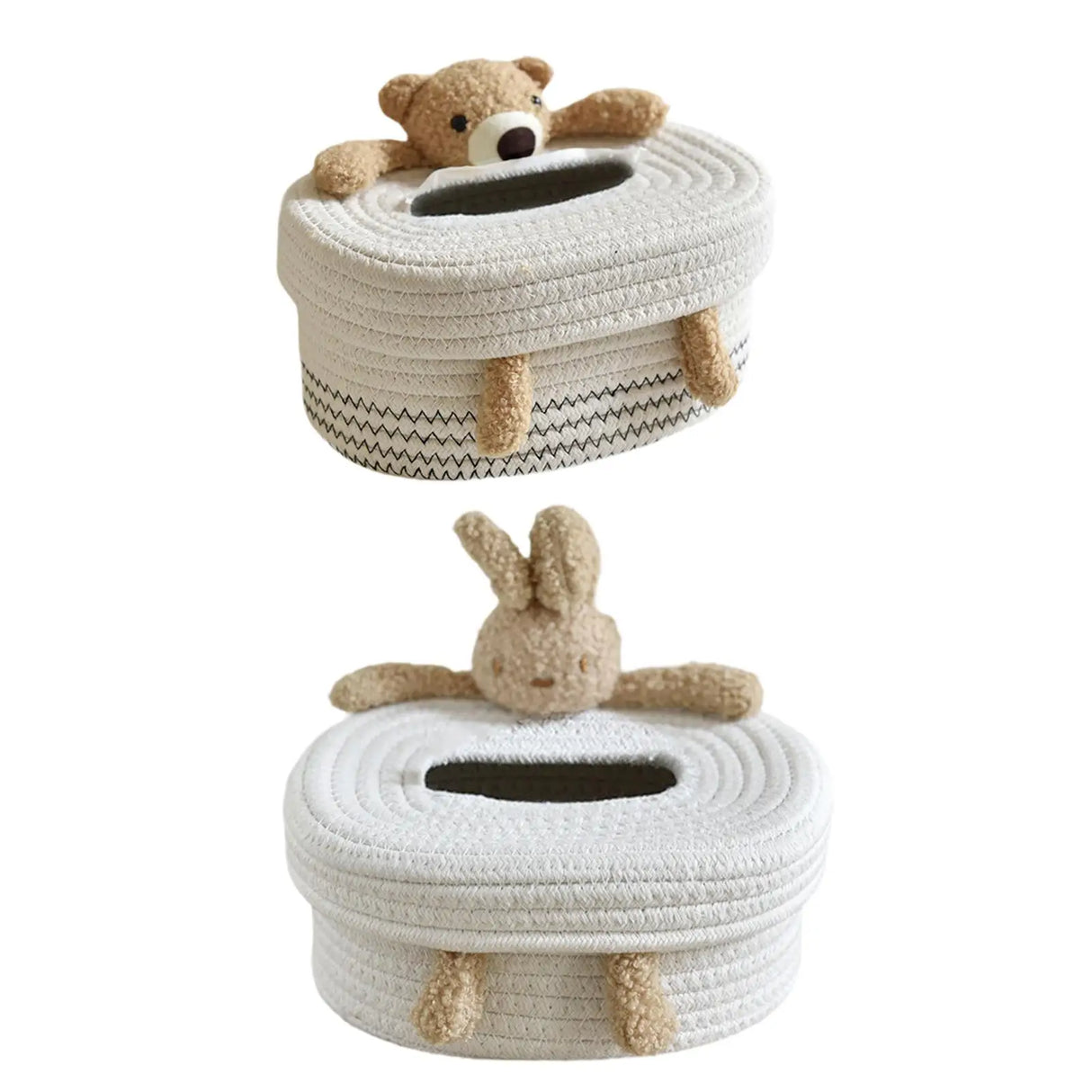 Cotton Woven Rope Tissue Box