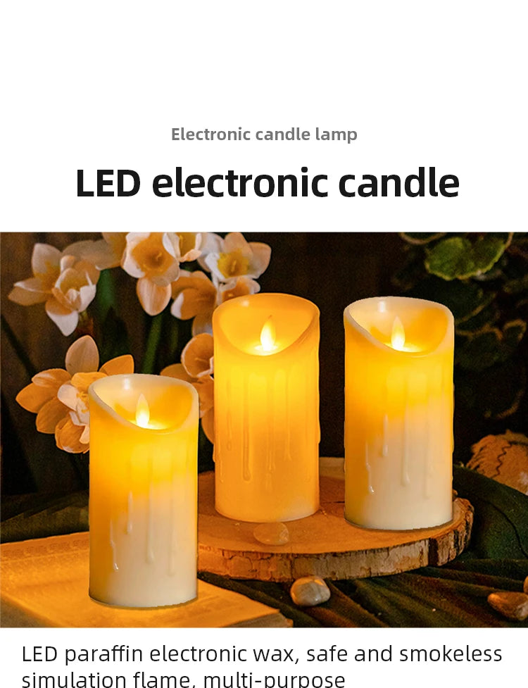 1 Pc Plastic Electronic Candle Lights