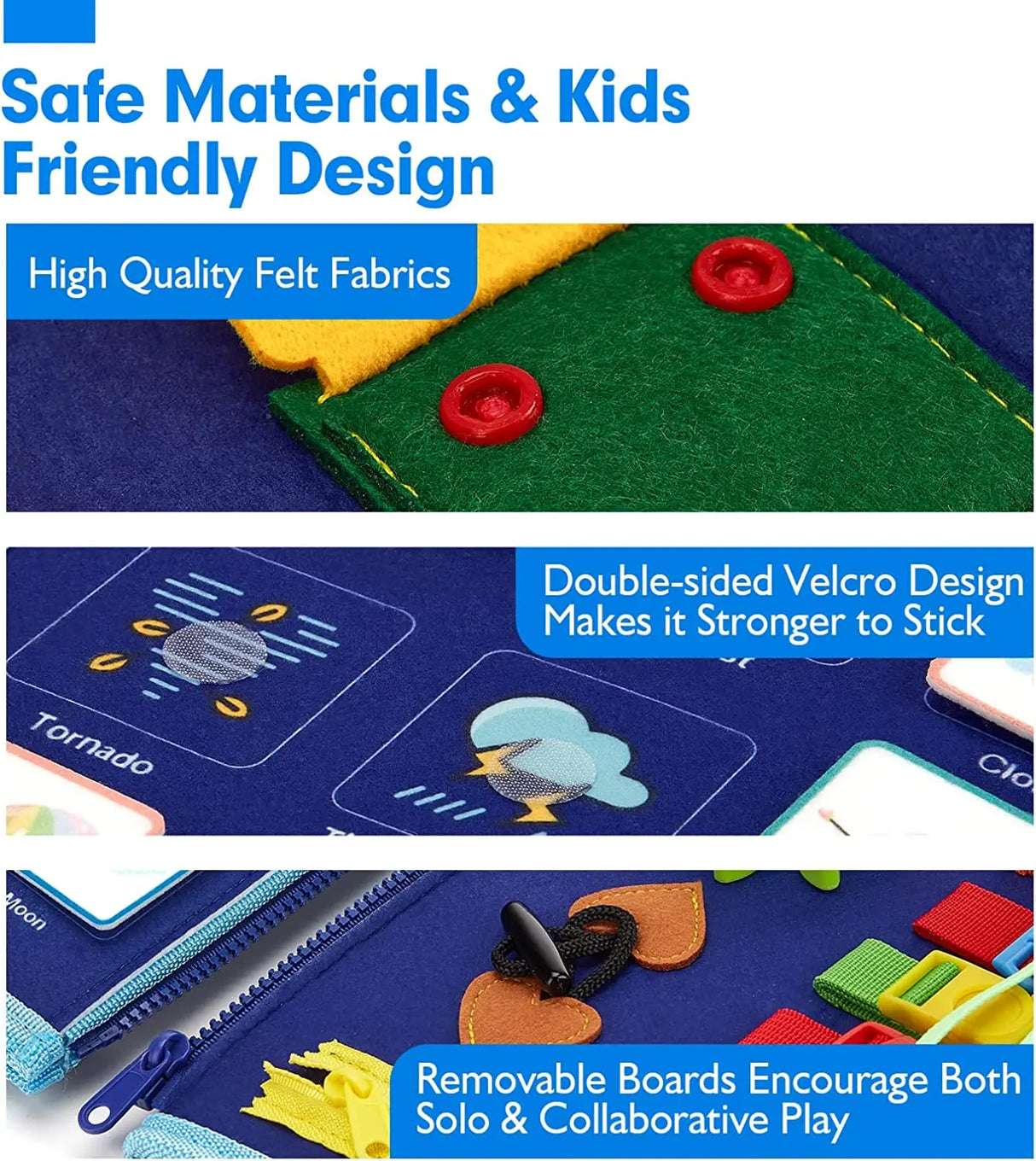 Montessori Toddler Busy Board For Educational Activity Motor Skills