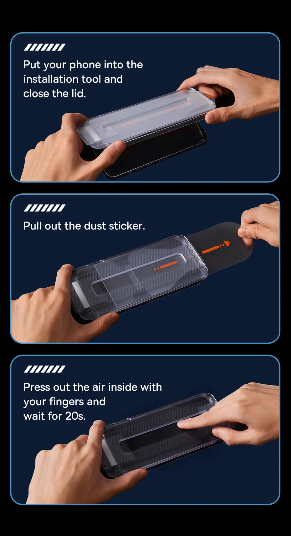 Baseus 0.4mm Corning Tempered Glass Screen Protector for iPhone 13 14 15 16 17 Pro Max Plus