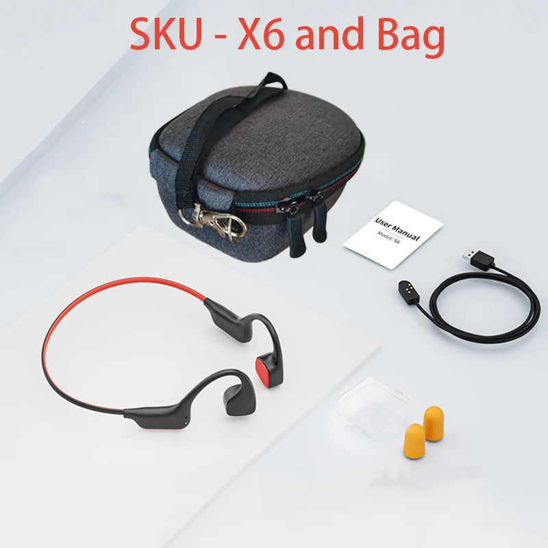 Bone Conduction  Bluetooth MP3-IPX8 Wireless Headset Waterproof For Swimming