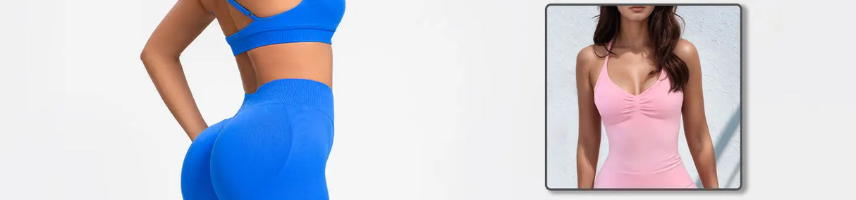 NCLAGEN Low Ribbed Band Seamless Scrunch Bum Impact Leggings