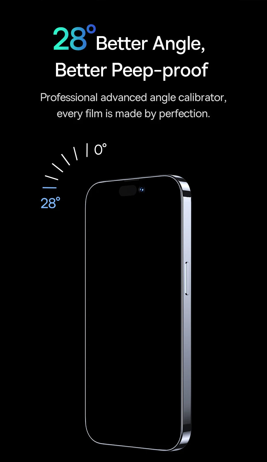 Baseus 0.4mm Corning Tempered Glass Screen Protector For iPhone 16 15 14 13 Pro Max
