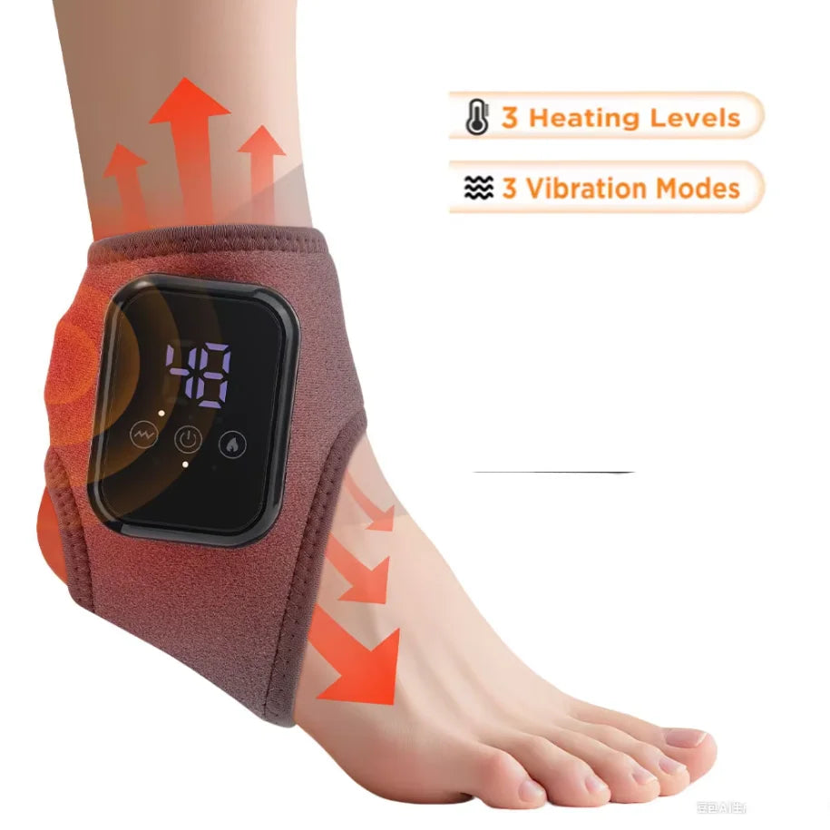 Rechargeable Electric 5 Levels Hot Compress Heating Wrist Or Ankle Guards
