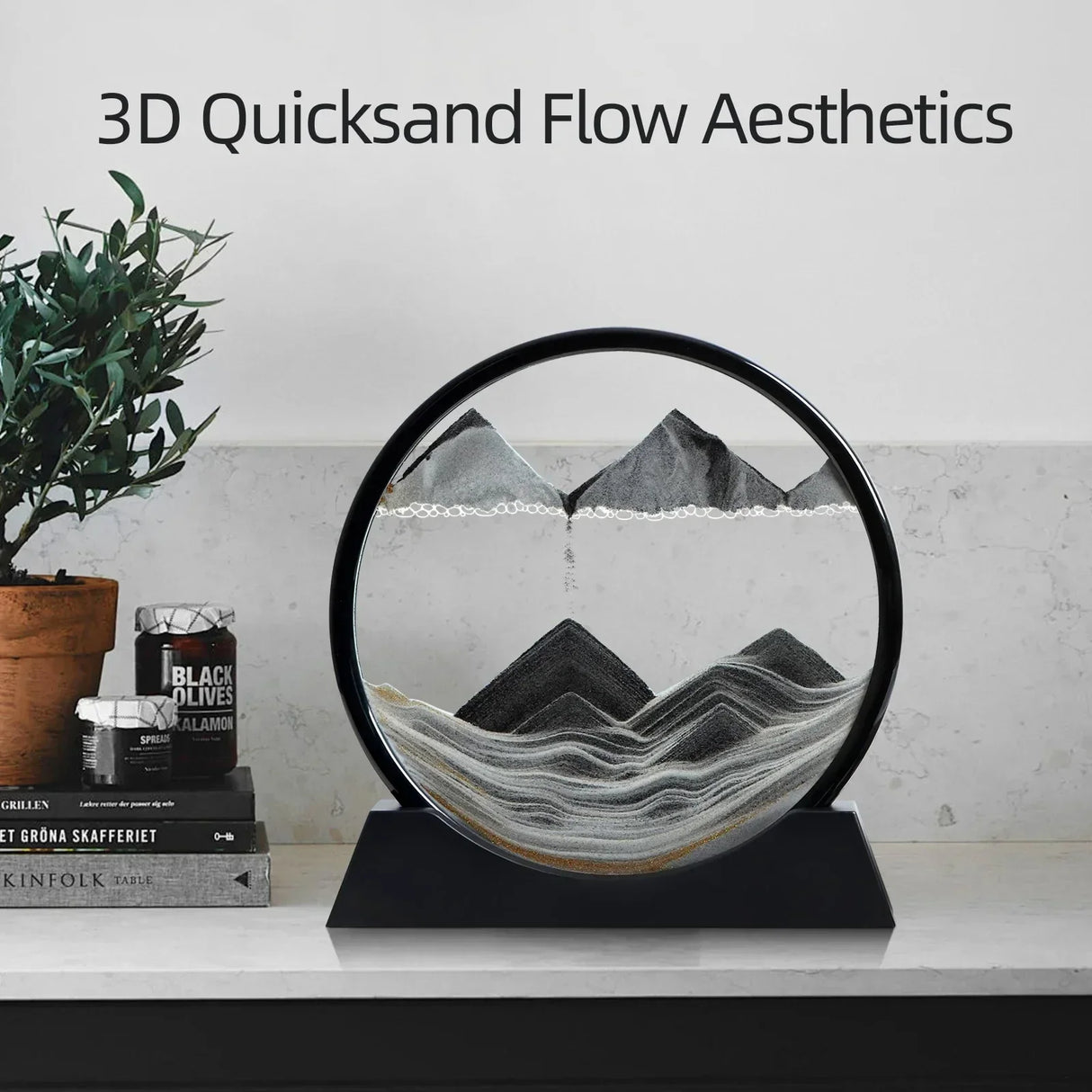 3D Dynamic Liquid Flowing Sand Art Frame