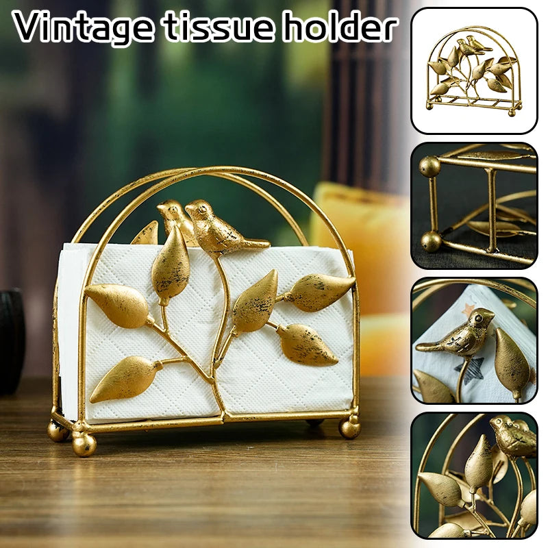 Wrought Iron Antique Style Napkin Holder