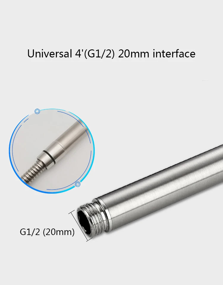 Stainless Steel Pressurized Rain Shower Head With Filter