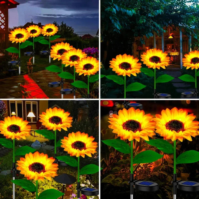 Solar Garden Sunflower Lights