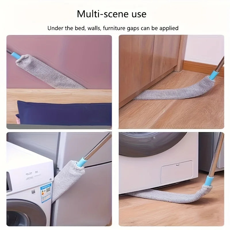 Extendable Soft Washable Bristle Duster For Under Furniture