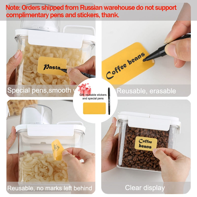 METKA Multipurpose Plastic Storage Container with Measuring Cup. Great for Laundry Powder, Cereal or Pet food.