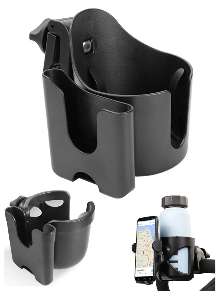 Baby Stroller mobile phone and drink holder.