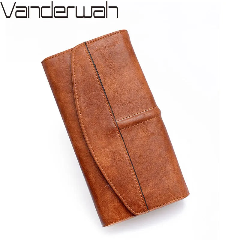Women's Trifold Leather Wallet.