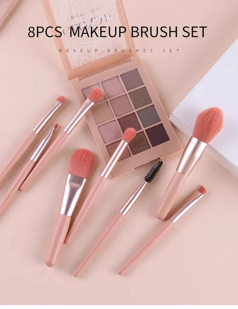 8Pcs Makeup Brush Set.