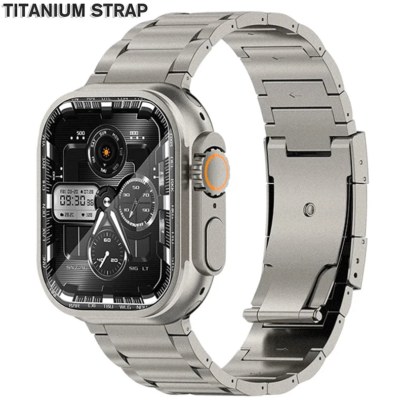 Titanium Metal Strap for Apple Watch Ultra 2 49mm 46mm 45mm 44mm 42mm Series 10 9 8 7 6 SE 5 4